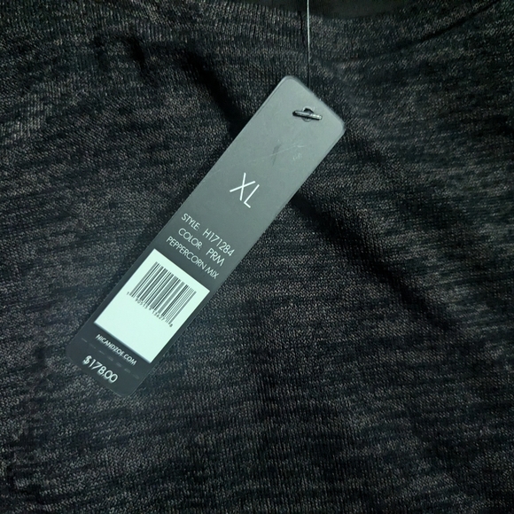 Nic+Zoe Maxi Angled Heathered Gray Dress w/ Ruching & Long Sleeves Size XL NWT! - Picture 4 of 16